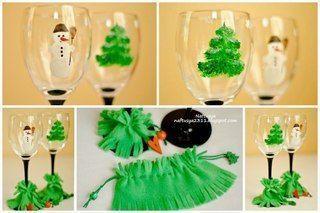 новогодний бокал